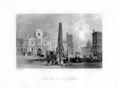 Escola para Indigent Blind, Southwark, Londres, século XIX. de Thomas Abel Prior
