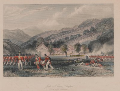  Joss House, Chapoo [sic], Death of Coronel Tomlinson , 1842 de Thomas Allom