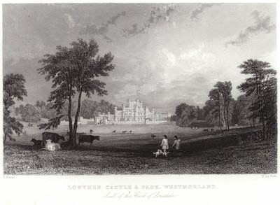 Castelo e Parque Lowther em Westmorland de Thomas Allom