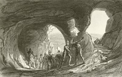 Buraco de Mortimer, Nottingham Castle de Thomas Allom