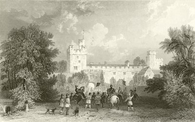Castelo de Naworth, Cumberland de Thomas Allom
