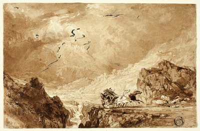 A Diligência nos Alpes de Thomas Allom