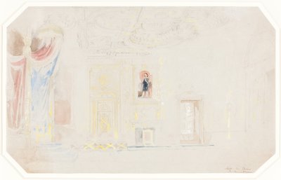 A Sala do Trono em Fontainebleau de Thomas Allom