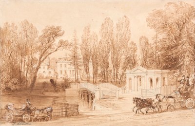 Thorncroft, perto de Leatherhead de Thomas Allom