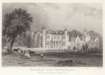 Underlay Hall em Westmoreland de Thomas Allom
