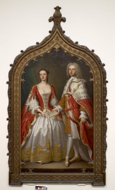 Thomas Fermor, 1º Conde de Pomfret e Henrietta Louisa, Condessa de Pomfret, c.1750 de Thomas Bardwell