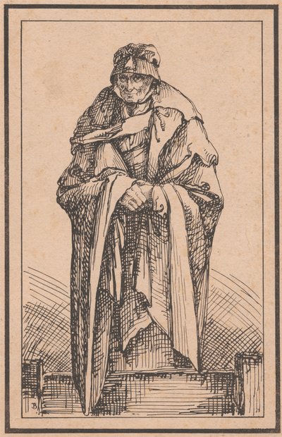 Uma mulher idosa de Thomas Barker