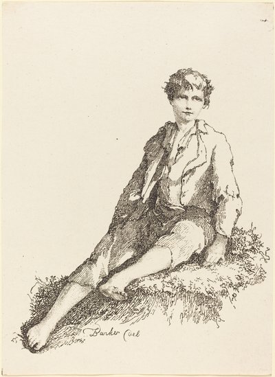 Rapaz Sentado de Thomas Barker
