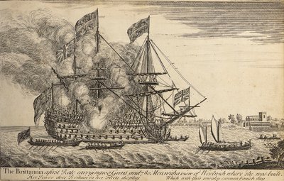 Brittannia", c.1730 (gravura) de Thomas Baston