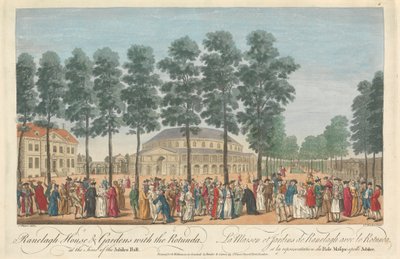 Ranelagh House & Gardens com a Rotunda na Hora do Baile do Jubileu de Thomas Bowles
