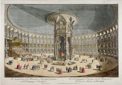 A Rotunda em Ranelagh Gardens, Chelsea, Londres, c1750 de Thomas Bowles