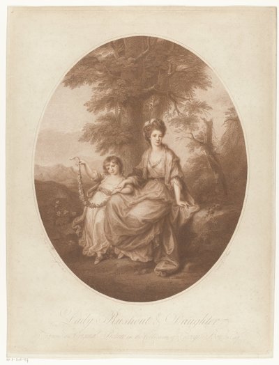 Retrato de Lady Rebecca Northwick e da sua filha Anne Rushout
Lady Rushout & Daughter (título sobre o objecto) de Thomas Burke
