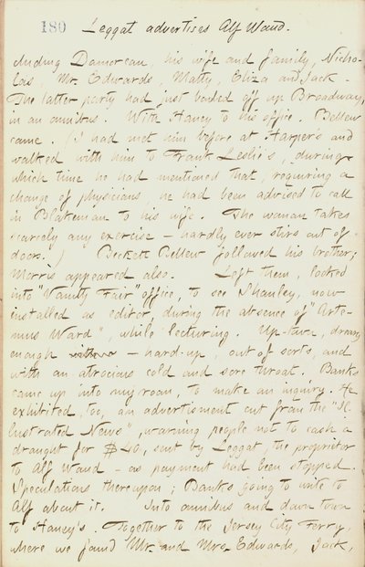 Thomas Butler Gunn Diaries- Volume 18, página 198, 29 de janeiro de 1862 de Thomas Butler Gunn