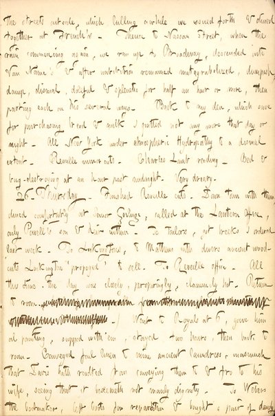 Diários de Thomas Butler Gunn - Volume 5, página 21, 25-26 de agosto de 1852 de Thomas Butler Gunn