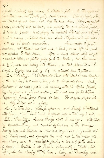 Thomas Butler Gunn Diaries - Volume 7, página 54, 19-22 de Abril de 1855 de Thomas Butler Gunn