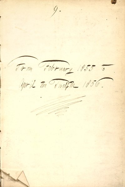 Thomas Butler Gunn Diaries - Volume 7, página 5, 1855-1856 de Thomas Butler Gunn