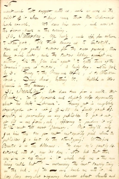 Diários de Thomas Butler Gunn - Volume 8, página 53, 29-31 de agosto de 1856 de Thomas Butler Gunn