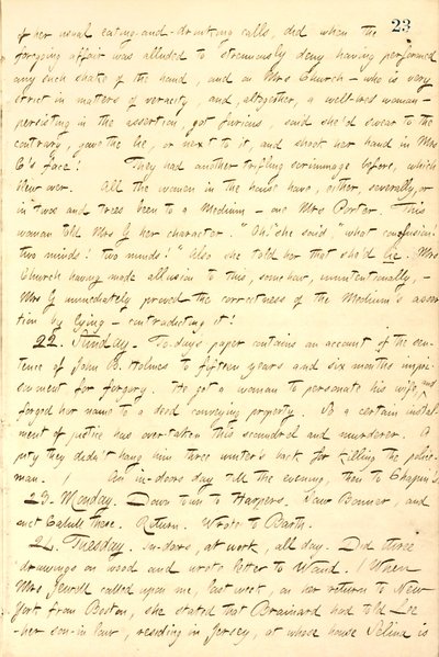 Thomas Butler Gunn Diaries - Volume 9, página 32, 21-24 de Novembro de 1857 de Thomas Butler Gunn