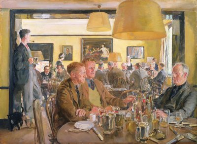 Almoço no Chelsea Arts Club de Thomas Cantrell Dugdale
