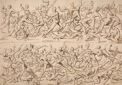 Estudos de figuras de Thomas Carwitham