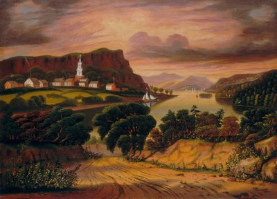 Lago George e a aldeia de Caldwell de Thomas Chambers