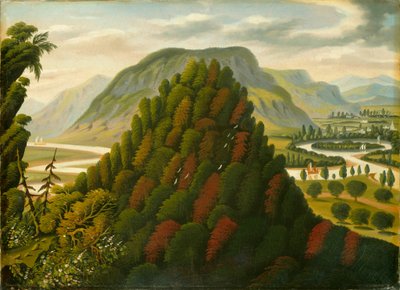 O Vale do Connecticut, meados do século XIX (óleo sobre tela) de Thomas Chambers