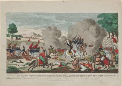 A Batalha de Friedland. Uma carga da guarda russa Leib em 14 de junho de 1807, 1808 de Thomas Charles Naudet