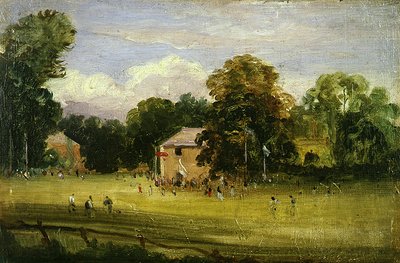 The Village Fair, East Bergholt (óleo sobre painel) de Thomas Churchyard
