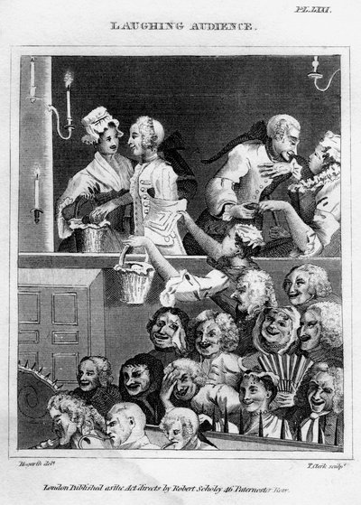 Audiência rindo, século XVIII. de Thomas Clerk