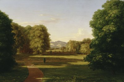 Jardins da casa senhorial Van Rensselaer de Thomas Cole
