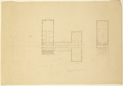Grande plano da casa do estado de Ohio, c.1838 de Thomas Cole