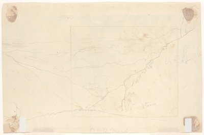 Paisagem de montanha [verso] de Thomas Cole