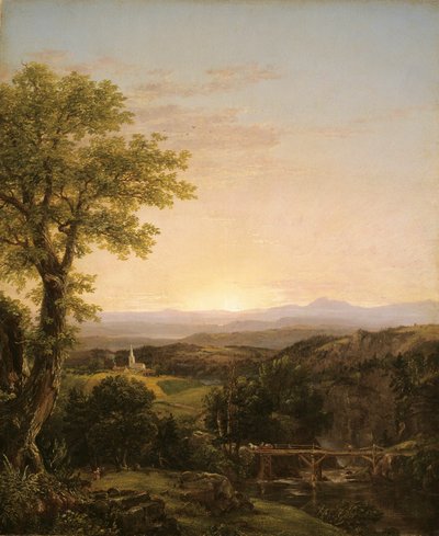 Cenário da Nova Inglaterra de Thomas Cole