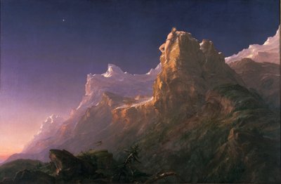 Prometeu acorrentado de Thomas Cole