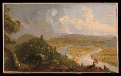 Esboço para Vista do Monte Holyoke, Northampton, Massachusetts, após uma trovoada (A curva do rio) de Thomas Cole