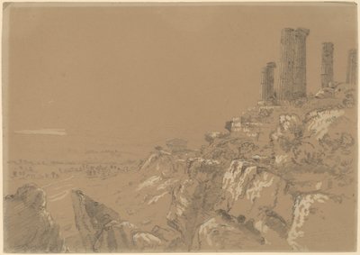 Templos de Juno, Lucina e Concordia - Agrigento, Sicília de Thomas Cole