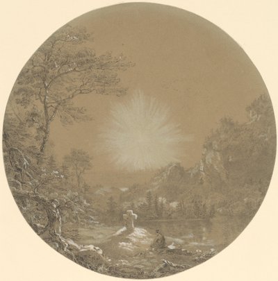 A cruz no deserto de Thomas Cole