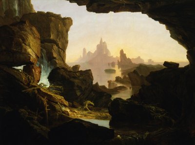 O Abaixamento das Águas do Dilúvio, 1829. de Thomas Cole