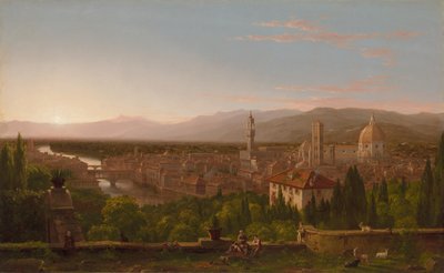 Vista de Florença, 1837. de Thomas Cole