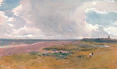Southwold da praia, c1860-1890, 1906. de Thomas Collier