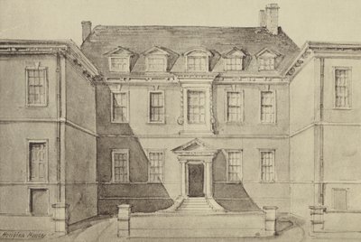 Sir John Houblons House (litho) de Thomas Colman (after) Dibdin
