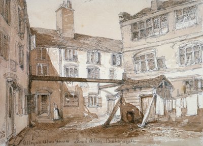 Almshouses de Alleyn, Gingerbread Court, Lamb Alley, City of London, 1851. de Thomas Colman Dibdin