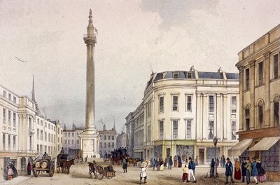 Monumento, Londres, c1855 de Thomas Colman Dibdin