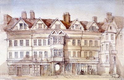 Staple Inn, Holborn, Londres, 1854 de Thomas Colman Dibdin