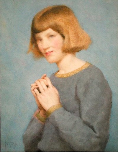 Phyllis Gotch (aquarela sobre papel) de Thomas Cooper Gotch