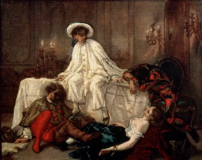 Após o baile de máscaras, na década de 1850. de Thomas Couture