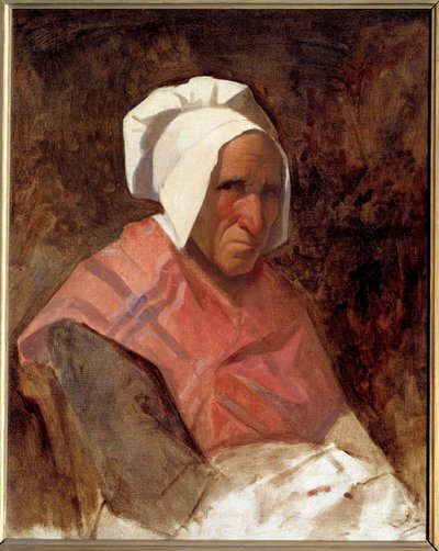 Retrato de Marie Simonet Pintura de Thomas Couture (1815-1879) 1836 Sol. 0,65x0,53 m de Thomas Couture