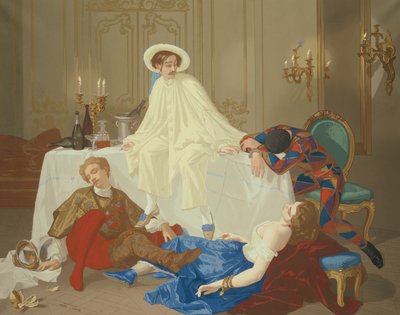 A ceia depois do baile de máscaras de Thomas Couture