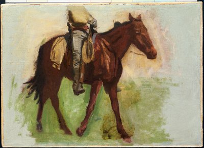 Esboço para "Cowboys no Ermo" de Thomas Cowperthwait Eakins