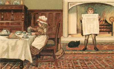 Vida em casa: Crianças na Sala de Jantar de Thomas Crane